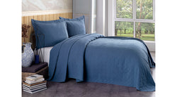 Azur Single Bedspread (Navy Blue)