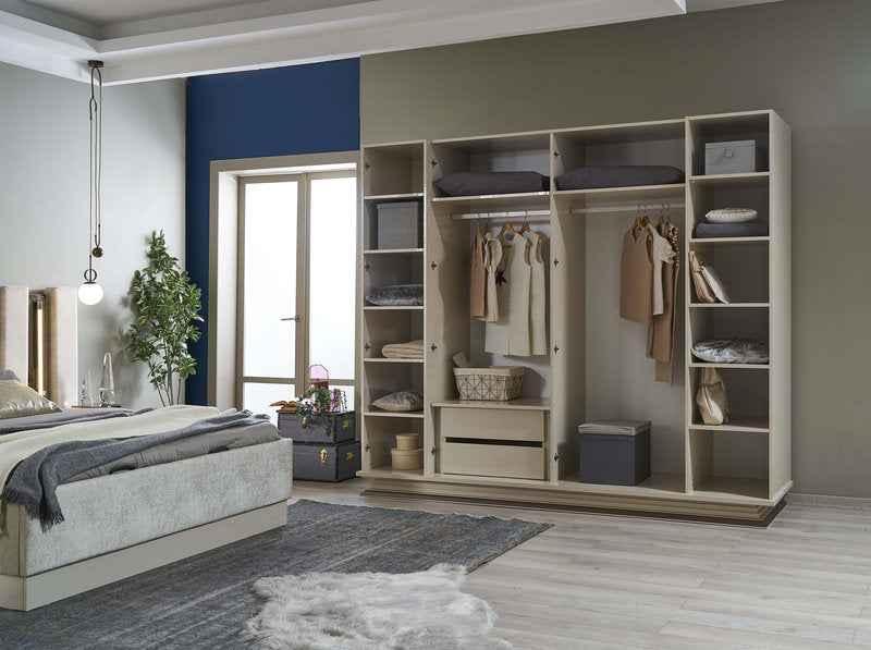 y.room様 YLIME WHITE MARBLE QUEEN BED WITH LED - Global Furniture USA