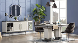 MARMARIS DINING SET Marmaris Dining Room (Complete Set) (Table + 6x Chairs + Console + Mirror)