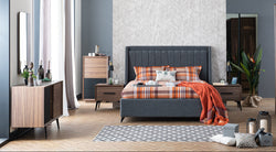 POLO BEDROOM SET POLO FULL BEDROOM SET (Headboard + 2x Bedstead + Dresser + Mirror)