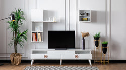 RETRO WHITE WALL UNIT Retro White Wall Unit