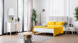 RETRO WHITE BEDROOM SET