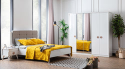 RETRO WHITE BEDROOM SET