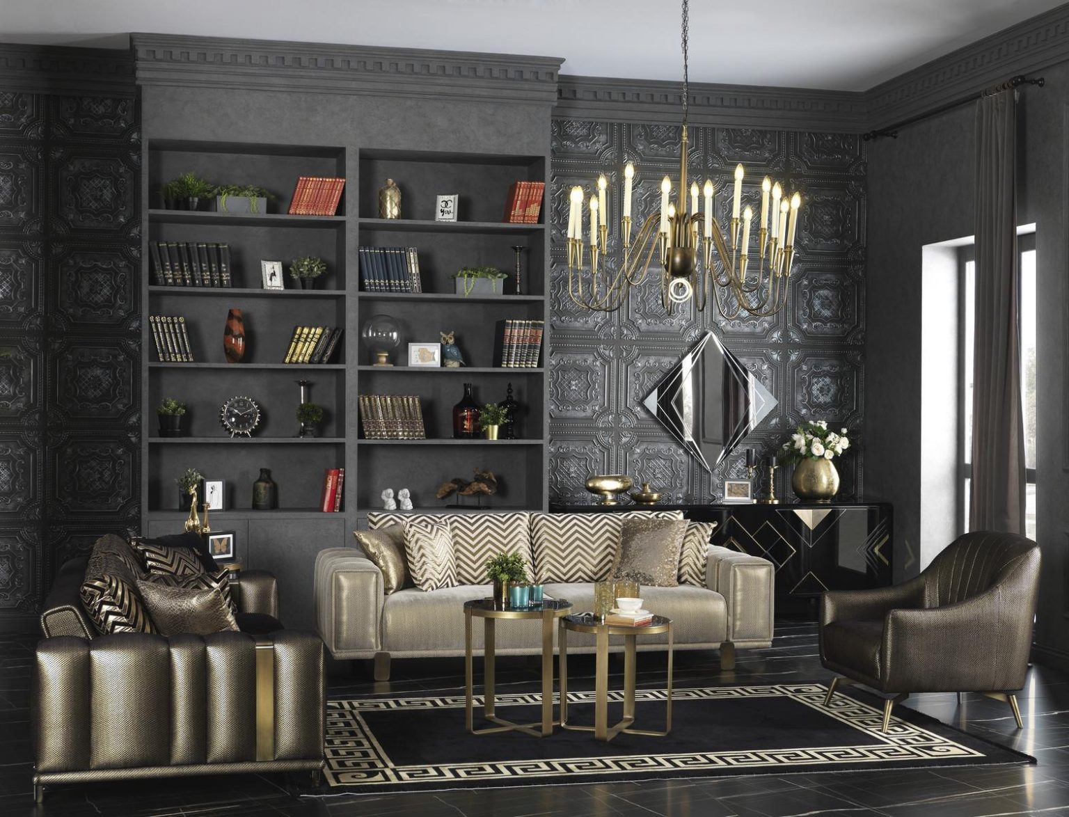 Versace ソファ LX Versace Sofa Set – Zellano