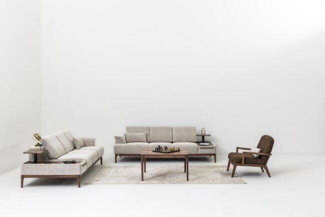 BOZ - ASTON COFFEE TABLE SOFA SET (3+3+1)