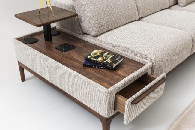 BOZ - ASTON COFFEE TABLE SOFA SET (3+3+1) - Image 7